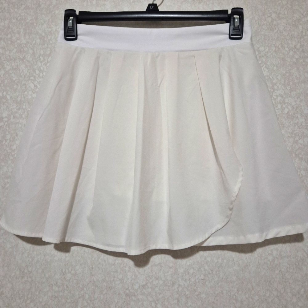 J. Crew Elegant White-off White Skater Skirt-Skort..SIZE:M